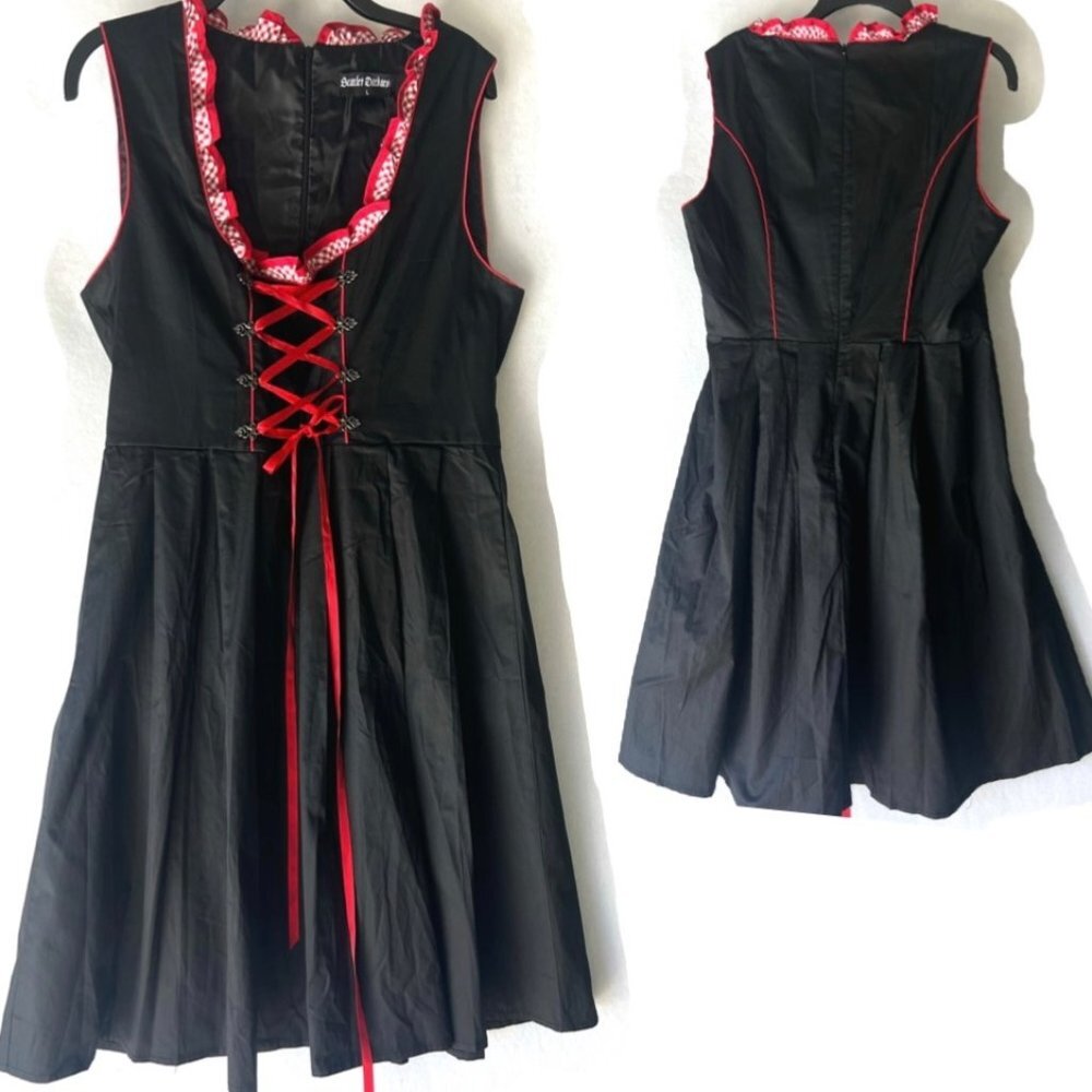 Scarlet Darkness Oktoberfest Dress Halloween Cosplay Dress Size Large